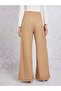 Solid Wide Leg Pants with Fold Pleats - 2