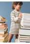 Striped cotton dress