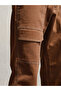 Straight Fit Front Flap Pocket Detail Pants - 5