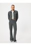 Wide Leg Corded Trousers with Metallic Thread Detail - 2