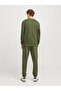 Elastic Cuffed Solid Joggers with Drawstring - 4