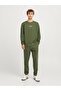 Elastic Cuffed Solid Joggers with Drawstring - 5