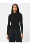Basic Knitwear Sweater Lightweight Stand Collar Ribbed - 3