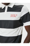 Polo Neck T-Shirt Slogan Print Short Sleeve - 5