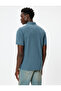 Polo Neck T-Shirt Short Sleeve Cotton Blended - 4