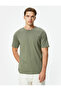 Crew Neck Cotton Blended Short Sleeve T-Shirt - 3