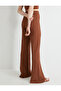 Straight-Leg Trousers High Waist Textured - 4