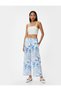 Loose-Fit Floral Trousers with Comfortable Fit, Pockets and Elastic Waist - 2