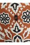Wide Leg Trousers Ethnic Patterned Pocket Detailed Belted - 6