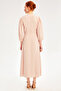 Freya Regular Fit V-neck Midi Length Powder Color Dress - 4