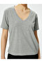 Basic T-Shirt V-Neck Short Sleeve Cotton - 5