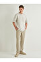 Gabardine Trousers with Tie Waist and Pocket Detail