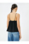 Thin Strap Long Tank Top Aerobin Fabric - 4