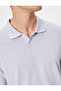 Slim Fit T-Shirt Polo Neck Short Sleeve Cotton - 5