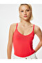 Basic Thin Strap Tank Top Slim Fit