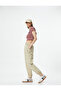 Cargo Jogger Pants Chain Detailed High Waist Cotton - 2