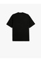 Oversize T-Shirt Slogan Printed Crew Neck Short Sleeve - 8