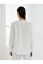 Pearl Blouse V-neck Long Sleeve Viscose Texture - 4