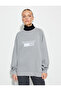 Crew Neck Sweatshirt Printed Ribbed - 3
