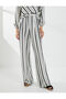 Wide Leg Pants High Waist Relaxed Cut Textured - 3