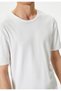 Basic T-Shirt Slim Fit Crew Neck Short Sleeve Cotton - 5