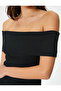 Madonna Collar Off-The-Shoulder Sweater Knitwear Short Sleeve - 5