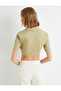Crop Shirt Short Sleeve Pocket Detail - 4