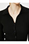 Polo Collar Sweater Knitted Button - 5