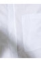 Crop Poplin Shirt Long Sleeve Comfortable Cut Buttoned Pocket Detail - 6