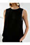 Asymmetric Blouse Sleeveless Contrast Piping Detail - 5