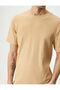 Ribbed T-Shirt Textured Crew Neck Short Sleeve Cotton - 5
