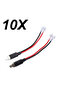 10X LED H1 Replacement Single Converter Wiring Connector Cable Conversion Lines Adapter Holder HI...