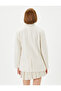 Blazer Jacket Single Button Pocket Detailed - 5