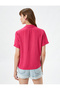 Short Sleeve Shirt Textured Buttoned Pocket Detail - 4