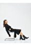Midi Knitwear Dress High Collar Long Sleeve
