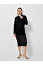 Midi Knitwear Skirt Ribbed Transparent Detailed Viscose Blend
