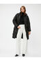Puffer Jacket Stand Collar Pocket Zippered
