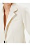 Blazer Jacket Single Button Pocket Detailed - 6