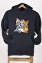 Oversize Tom And Jerry Hooded Sweatshirt - 2