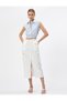 Crop Shirt Window Detailed Sleeveless Cotton - 2