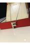 Letter F Three-Dimensional White Steel Women's Pendant in Box with Light • Pendant for Lover • Wife • Mother • Friend - 2