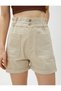 Denim Shorts High Waist Pocket Detailed Buttoned Cotton - 5