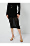Midi Knitwear Skirt Ribbed Transparent Detailed Viscose Blend - 3