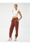 Tie Waist Jogger Sweatpants with Pocket - 2