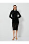 Midi Knitwear Skirt Ribbed Transparent Detailed Viscose Blend - 2