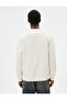 Crew Neck Sweat with Comfortable Cut Zipper Pocket Stitching Detail - 4