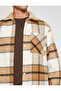 Plaid Lumberjack Shirt with Collar Detail and Snap Fasteners - 5
