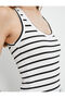 Ribbed Undershirt U-Neck Thick Strap - 5