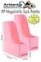 Light Pink Magazine Holder Disassembled Plastic 2 Pieces Plastic Box Folder Magazine Holder A4 File and Desk Organized