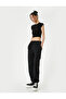 Cargo Jogger Sweatpants with Pockets and Belt Detail - 2